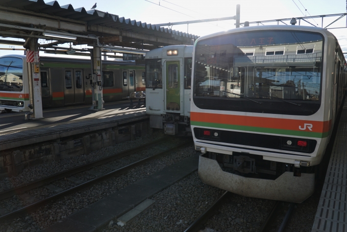 鉄道乗車記録の写真:乗車した列車(外観)(1)     「JR東日本 クハ209-3502
209系 52編成」