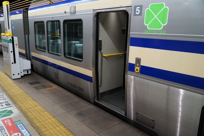鉄道乗車記録の写真:乗車した列車(外観)(2)        「R東日本 サロE235-1004
E235系 F04編成」