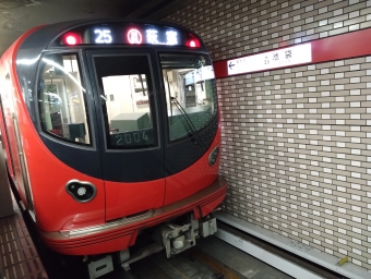 池袋駅から霞ケ関駅の乗車記録(乗りつぶし)写真