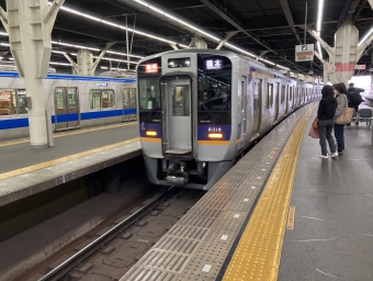 難波駅から北野田駅の乗車記録(乗りつぶし)写真