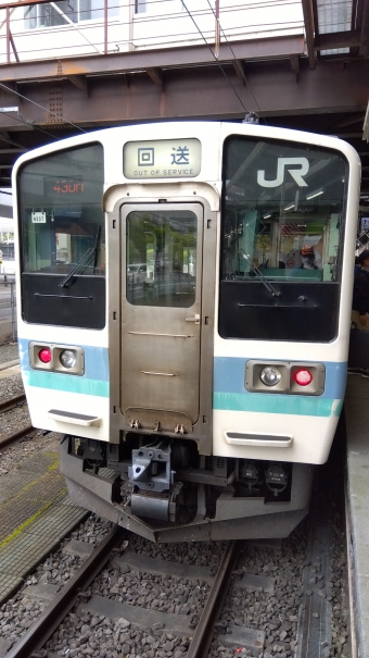 竜王駅から甲府駅の乗車記録(乗りつぶし)写真