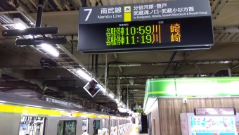 立川駅から武蔵溝ノ口駅の乗車記録(乗りつぶし)写真