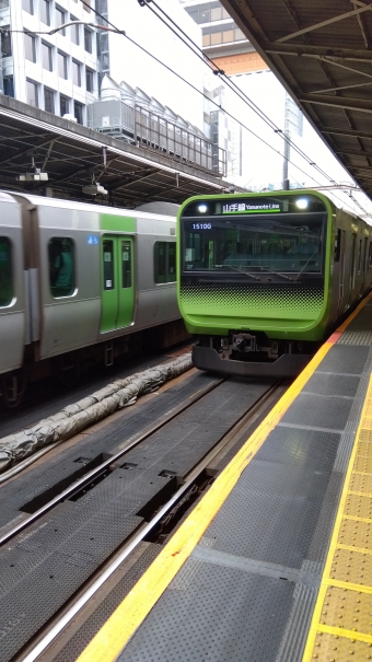 新宿駅から目黒駅の乗車記録(乗りつぶし)写真