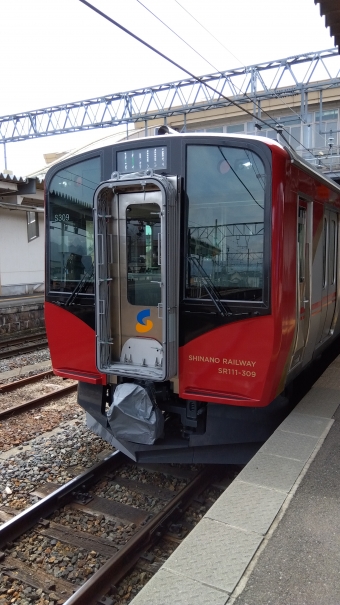 長野駅から豊野駅の乗車記録(乗りつぶし)写真
