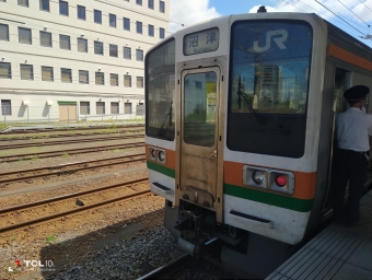 沼津駅から甲府駅の乗車記録(乗りつぶし)写真