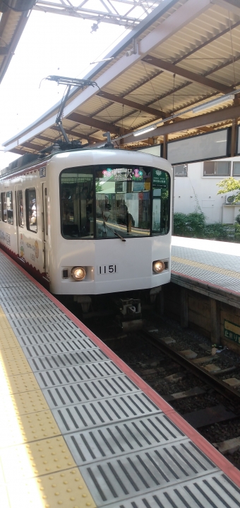 鎌倉駅から長谷駅の乗車記録(乗りつぶし)写真
