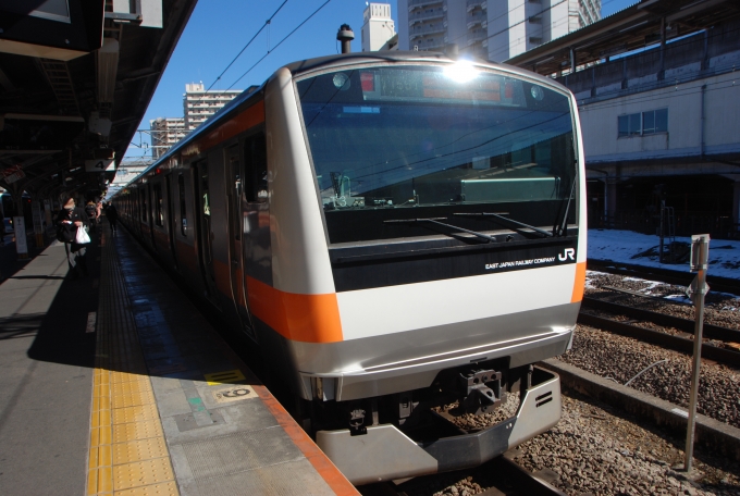 鉄道乗車記録の写真:乗車した列車(外観)(1)        「E233系 各駅停車 高尾行　T3 編成」