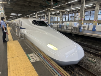 広島駅から名古屋駅の乗車記録(乗りつぶし)写真