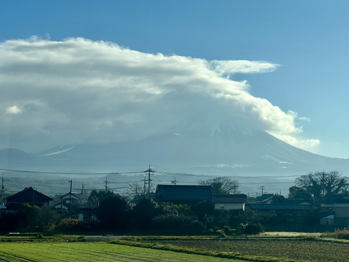 鉄道乗車記録の写真:車窓・風景(4)        「大山雲の中」