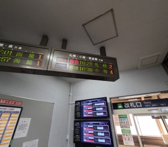 長万部駅から小樽駅:鉄道乗車記録の写真
