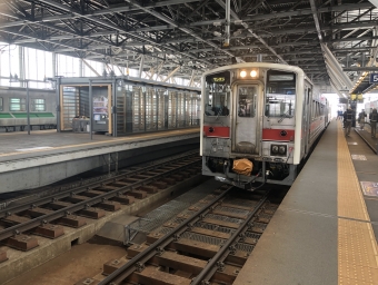 深川駅から旭川駅の乗車記録(乗りつぶし)写真