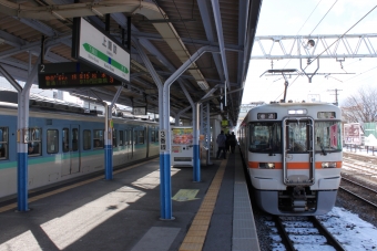 上諏訪駅から飯田駅の乗車記録(乗りつぶし)写真