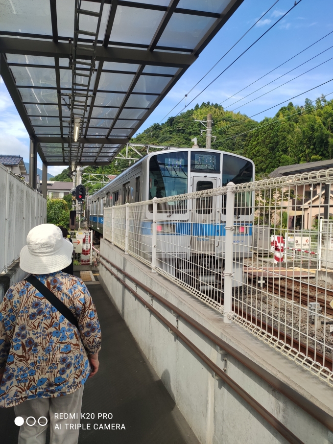 鉄道乗車記録の写真:乗車した列車(外観)(1)          「入生田駅にて撮影した、小田急1000系列車。」