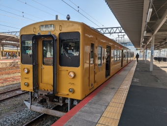 新山口駅から常盤駅の乗車記録(乗りつぶし)写真