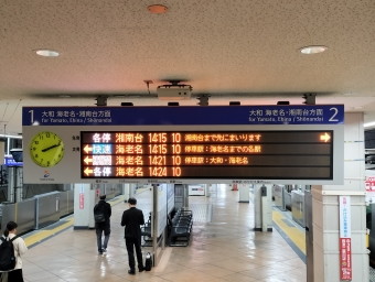 西谷駅から二俣川駅の乗車記録(乗りつぶし)写真
