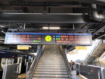 西谷駅から新横浜駅の乗車記録(乗りつぶし)写真