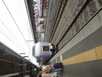 松本駅から新宿駅の乗車記録(乗りつぶし)写真