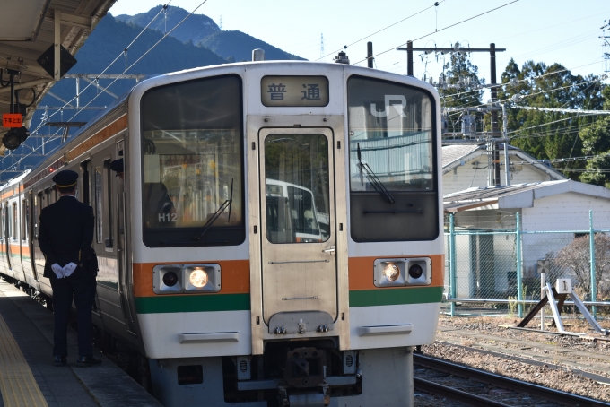 鉄道乗車記録の写真:乗車した列車(外観)(1)        「飯田線のほのぼのした感じがいいですね。」
