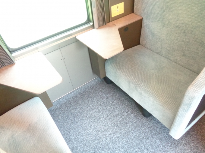 鉄道乗車記録の写真:車内設備、様子(16)     「ボックスシート」