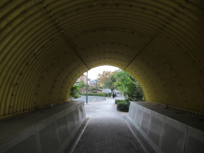 鉄道乗車記録の写真:駅舎・駅施設、様子(1)        「美咲が丘方面出口へのトンネル。」