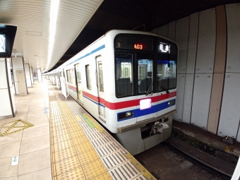 京成上野駅から京成高砂駅の乗車記録(乗りつぶし)写真