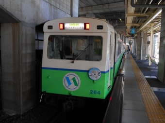 あすなろう四日市駅から内部駅の乗車記録(乗りつぶし)写真
