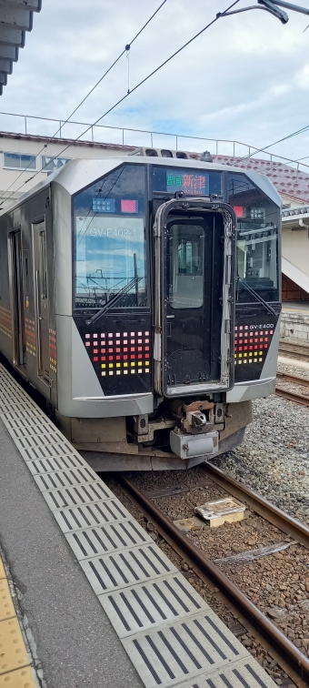 盛岡駅から新潟駅の乗車記録(乗りつぶし)写真