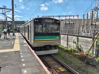 尻手駅から鶴見駅の乗車記録(乗りつぶし)写真