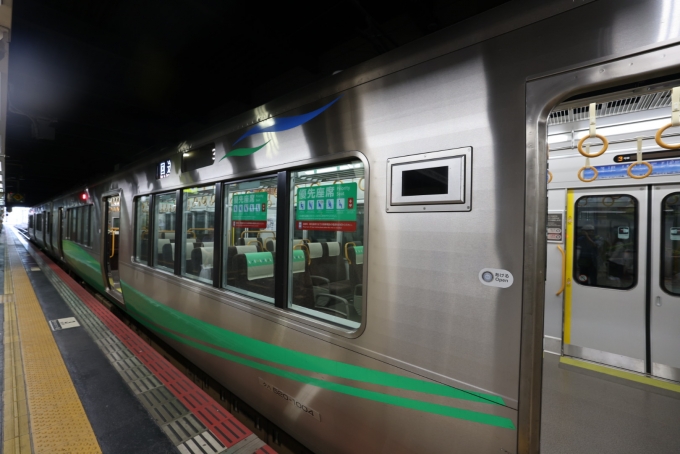 鉄道乗車記録の写真:乗車した列車(外観)(13)        「1時間で金沢駅に到着」