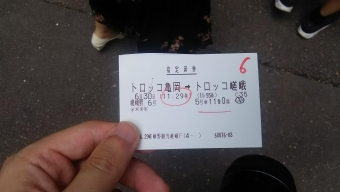 トロッコ亀岡駅からトロッコ嵐山駅の乗車記録(乗りつぶし)写真