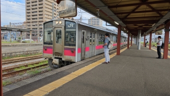 秋田駅から東能代駅の乗車記録(乗りつぶし)写真