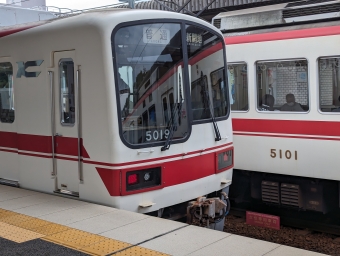 神鉄道場駅から岡場駅の乗車記録(乗りつぶし)写真