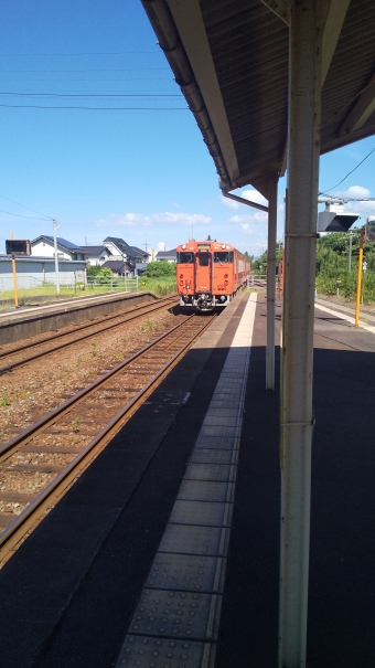 由良駅から米子駅の乗車記録(乗りつぶし)写真