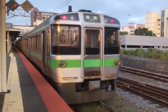 苫小牧駅から小樽駅:鉄道乗車記録の写真