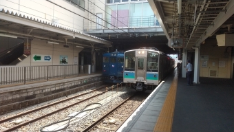 姨捨駅から長野駅の乗車記録(乗りつぶし)写真