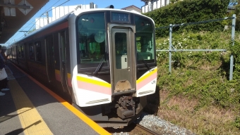 新潟大学前駅から新津駅の乗車記録(乗りつぶし)写真