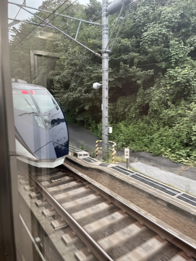 鉄道乗車記録の写真:列車・車両の様子(未乗車)(3)     「JRと京成の並走区間でこちらをブチ抜いて行ったスカイライナー。
いずれあっちにも乗りたい。」