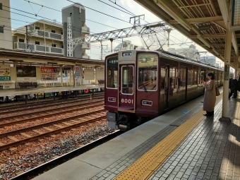六甲駅から園田駅の乗車記録(乗りつぶし)写真