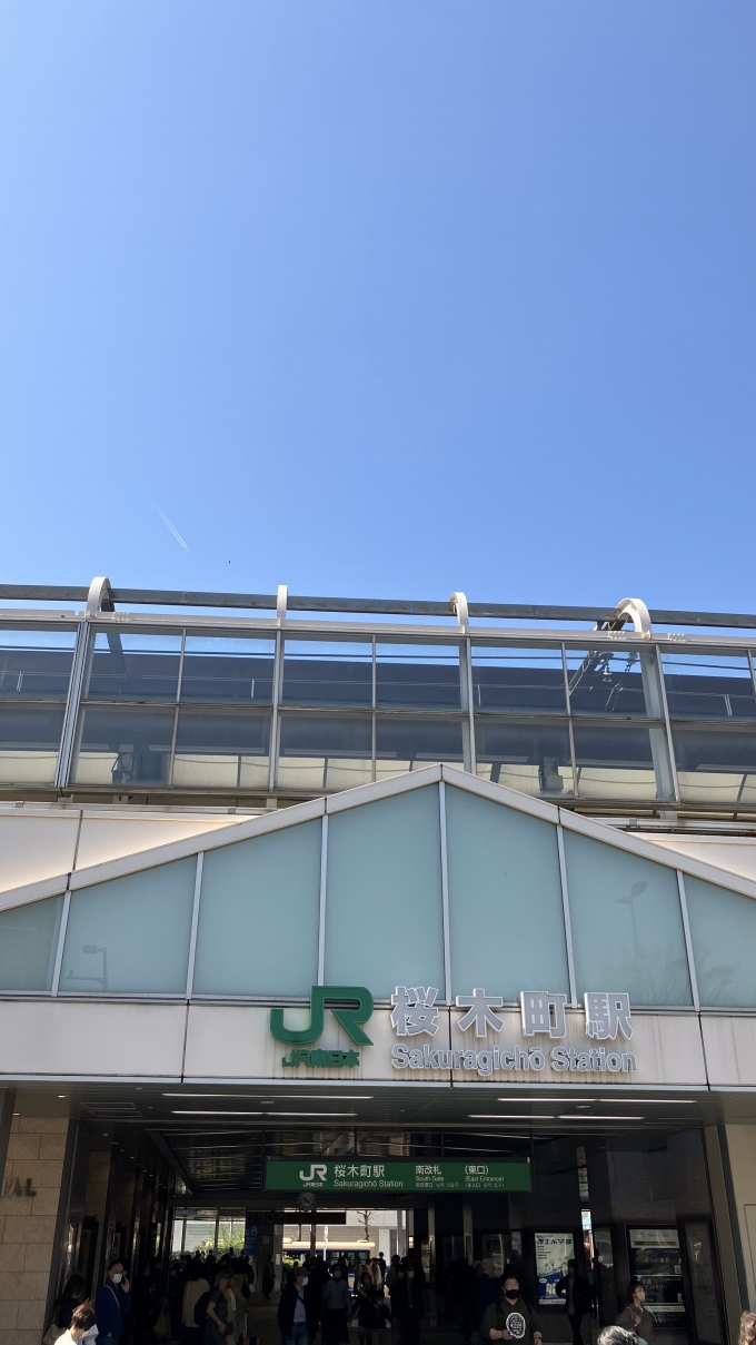 鉄道乗車記録の写真:駅舎・駅施設、様子(1)        「京浜東北線の列車は土曜日にも関わらず非常に混雑しており、乗車前や乗車中の写真撮影は極めて困難な状況にあった。
そのため、下車した桜木町駅の南口側の外観を撮影することにした。」