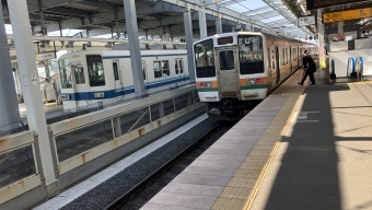 伊勢崎駅から新前橋駅の乗車記録(乗りつぶし)写真