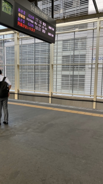 高崎駅から本庄早稲田駅の乗車記録(乗りつぶし)写真