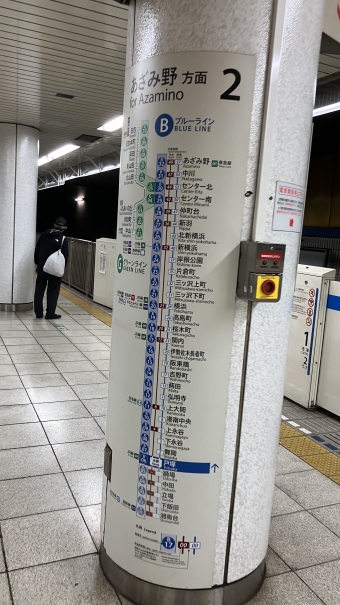 戸塚駅から上大岡駅の乗車記録(乗りつぶし)写真