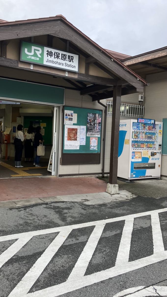 鉄道乗車記録の写真:駅舎・駅施設、様子(1)        「神保原駅入口付近の様子。」