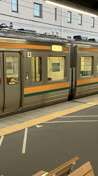 富田駅から伊勢崎駅の乗車記録(乗りつぶし)写真