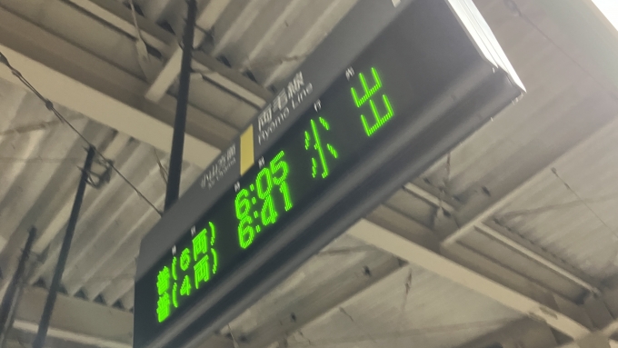 鉄道乗車記録の写真:駅舎・駅施設、様子(1)        「栃木駅1番線の発車標。
種別表記で両数が併記されるのは伊勢崎駅でも見られるが、「普」と表示されるのは珍しいと感じる。」