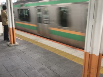 川崎駅から品川駅(上野東京ライン経由)の乗車記録(乗りつぶし)写真