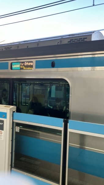 高輪ゲートウェイ駅から品川駅(京浜東北線経由)の乗車記録(乗りつぶし)写真