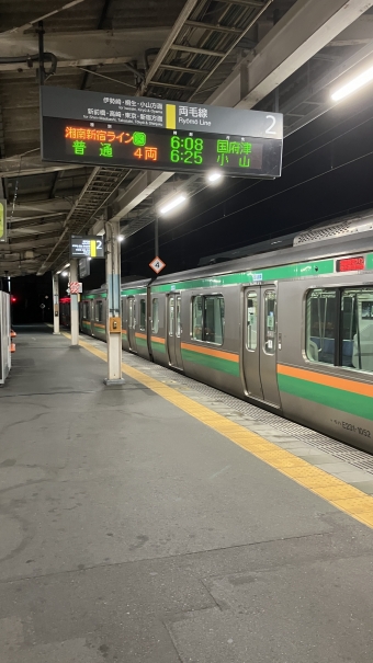 前橋駅から倉賀野駅の乗車記録(乗りつぶし)写真