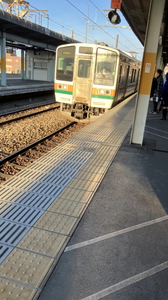 桐生駅から富田駅の乗車記録(乗りつぶし)写真