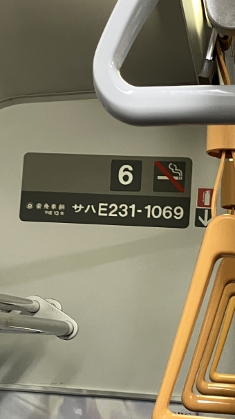 赤羽駅から浦和駅(湘南新宿ライン経由)の乗車記録(乗りつぶし)写真